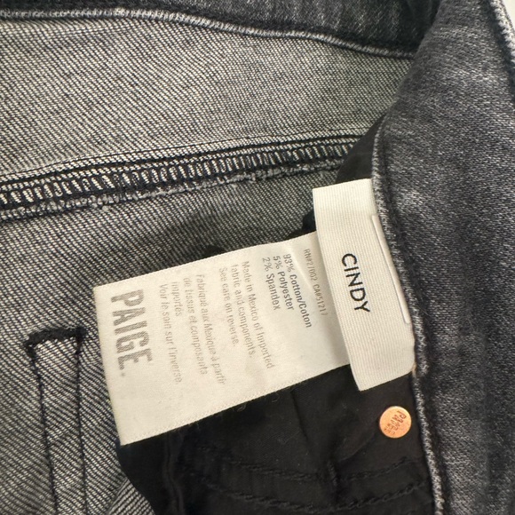 PAIGE Cindy Raw Hem High Waist Ankle Straight Leg Jeans - Picture 10 of 12